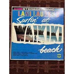 Lani Laurens‎ Surfin at Waikiki Beach Stereophonic Vinyl Record Album Spinorama